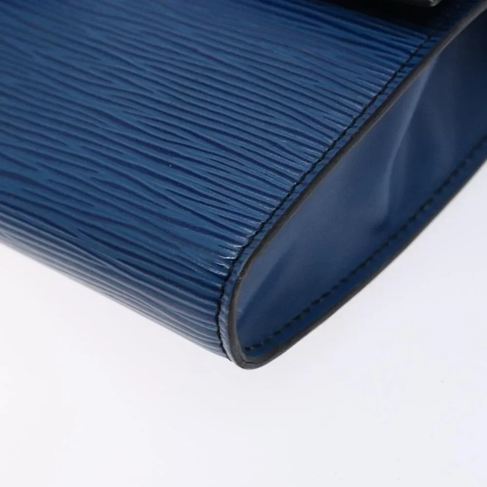 Authentic LOUIS VUITTON Epi Pochette Arche Shoulder Bag Blue M52575 LV - Picture 6 of 16